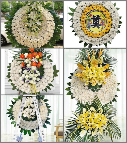 山东潍坊安丘市辉渠镇花石涧村花圈速递